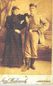 Dziadek Autora Franciszek Werschler z siostrą Julią